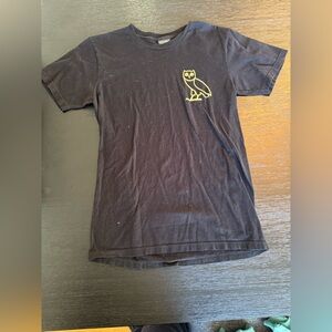 Drake’s October’s Very Own Women’s Black Short Sleeve Tee with Owl Logo
